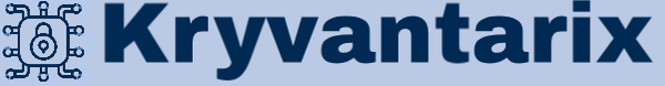 Kryvantarix logo with a blue background